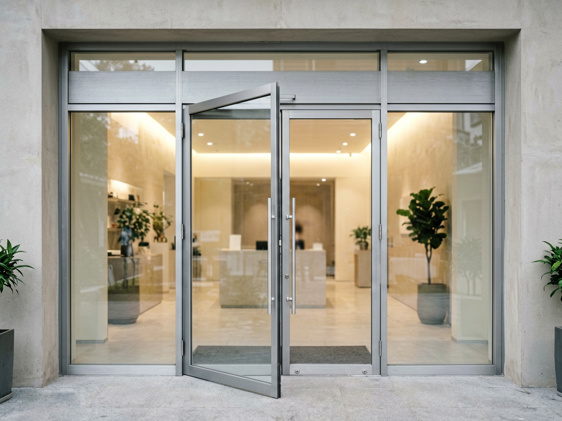 Why Aluminum Casement Doors Work Well for Commercial Entrances